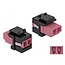 Delock Keystone Module LC Duplex female to LC Duplex female violet / black