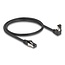 Delock RJ45 Network Cable Cat.8.1 S/FTP 90° downwards angled / straight 0.5 m black