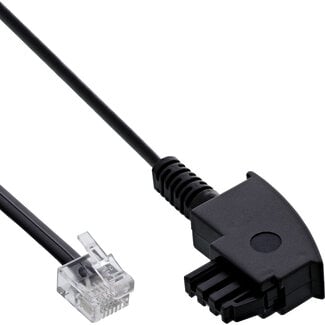 InLine® InLine® ADSL splitterkabel, TAE-F naar 6P2C DEC stekker, 6m