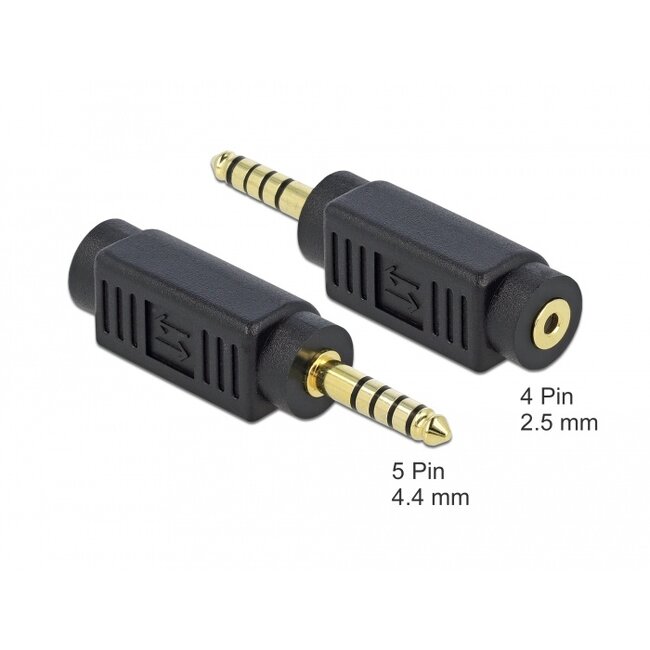 Delock Adapter Stereo jack male 4.4 mm 5 pin to Stereo jack female 2.5 mm 4 pin