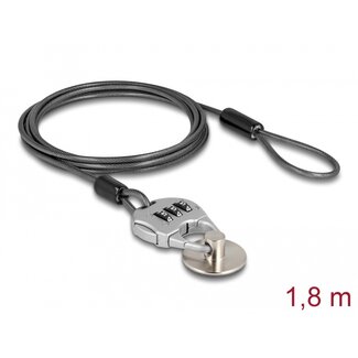 Navilock Navilock Security cable for tablets and smartphones with combination lock and steel plate with adhesive pad