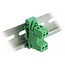 Delock Terminal Block Set for DIN Rail 2 pin with pitch 5.08 mm angled