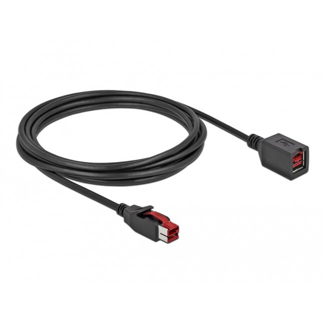 Delock PoweredUSB extension cable 24 V 3 m
