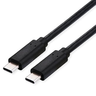 Value VALUE USB4 Gen3x2 Kabel, C-C, M/M, 40Gbit/s, 100W , zwart, 1 m