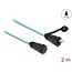 Delock Optical fiber cable LC Duplex to LC Duplex with protective cap multi-mode OM3 IP68 dust and waterproof 2 m