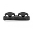 Delock Cable holder with 4 feed-throughs self-adhesive black set 2 pieces