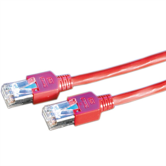 DRAKA SF/UTP-Patchkabel Cat.5e (Class D), rood, 3 m