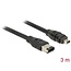 Delock Cable FireWire 6 pin male > 4 pin male 3 m