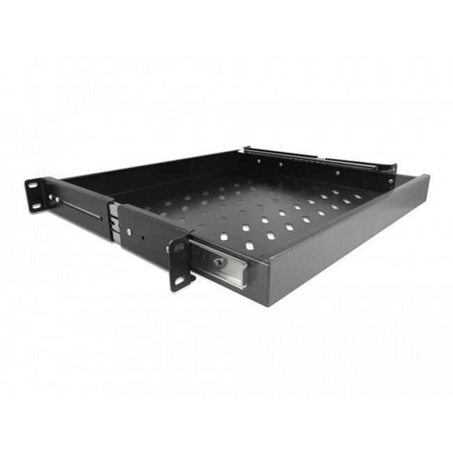 Delock 19″ Pull-out Drawer 1U, black