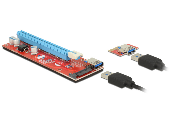 DeLOCK 41423 interfacekaart/-adapter PCI,SATA,USB 3.0 Intern