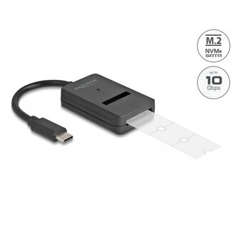 DeLOCK Delock Combo Converter for M.2 NVMe PCIe or SATA SSD with USB Type-C™ 10 Gbps