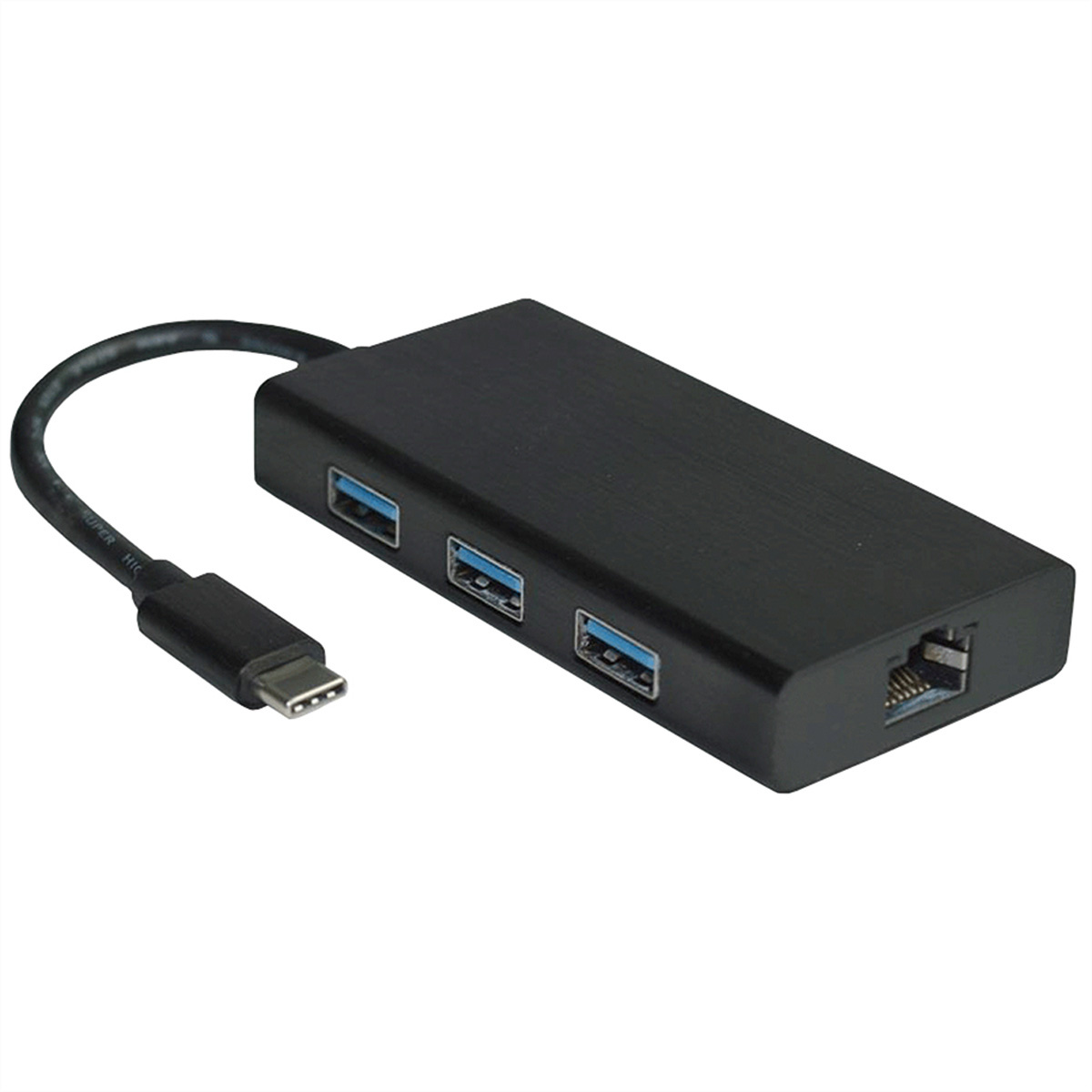 Roline Value 12991109. Hostinterface: USB 3.0 (3.1 Gen 1) Type-C, Hub-interfaces: RJ-45,USB 2.0. Overdrachtssnelheid: 1000 Mbit/s. Kleur van het product: Zwart