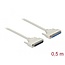 Delock Serial Cable D-Sub 37 male to female 0.5 m