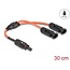Delock DL4 Solar Splitter Cable 1 x female to 2 x male 30 cm red
