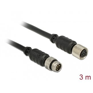 Navilock Navilock Extensions cable M8 male > M8 female waterproof 3 m for M8 GNSS receiver