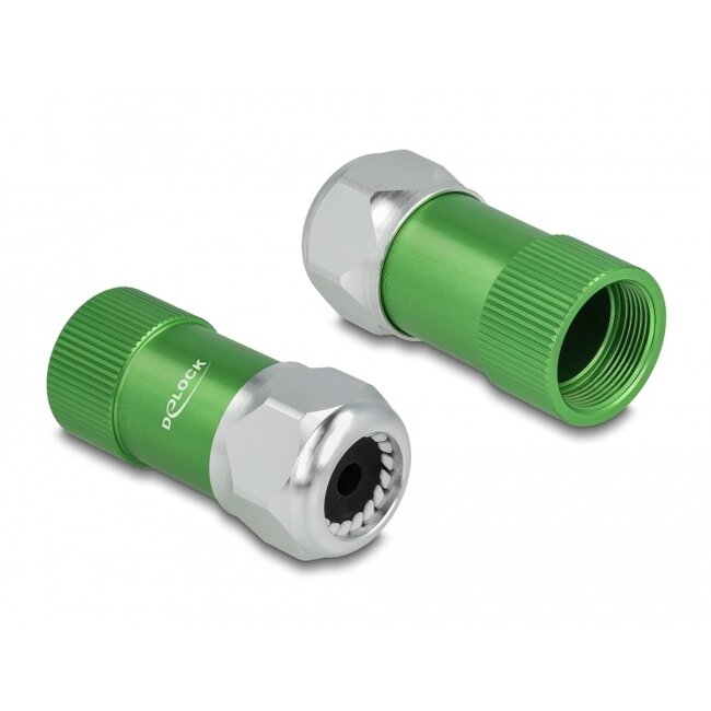 Delock Cable Gland 6.4 mm with strain relief and bending protection, dust and waterproof housing (IP67) made of aluminium