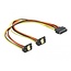 Delock Cable SATA 15 pin power plug with latching function > 2 x SATA 15 pin power receptacle 30 cm