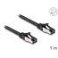 Delock RJ45 Flat Patch Cable plug to plug Cat.8.1 flexible 1 m black