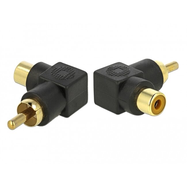Delock RCA Adapter male to female angled