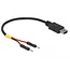 Delock USB Power Cable Mini-B to 2 x pin header male separate power 10 cm