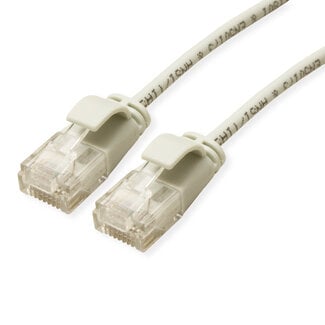 Roline ROLINE UTP Data Center Patchkabel Cat.6A (Class EA), LSOH, extra dun, grijs, 0,3 m