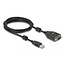 Delock Adapter USB 2.0 Type-A to Serial RS-232 D-Sub 9 pin 2.5 kV Galvanic Isolation 2 m