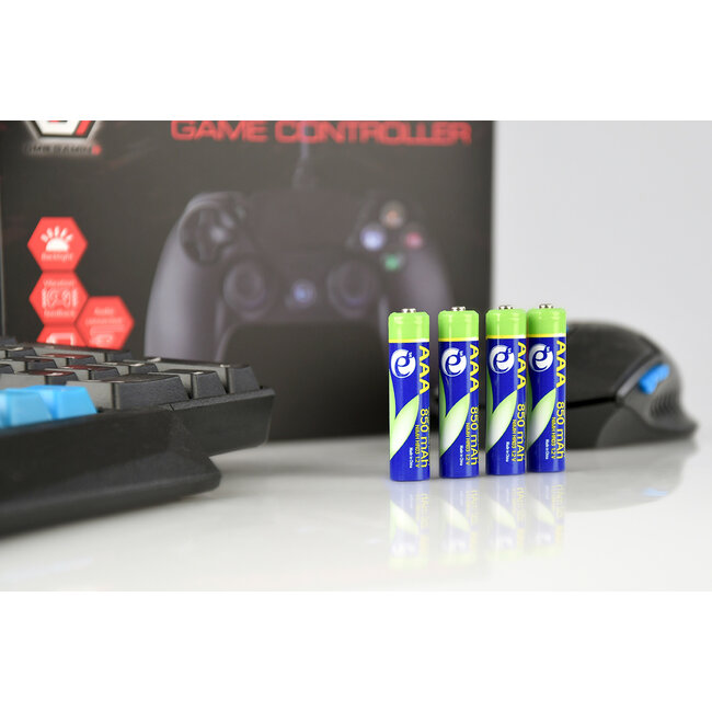 Oplaadbare AAA batterijen 4 stuks 850mAh