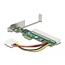 Delock Riser Card PCI Express x1 to 1 x PCI 32 Bit 5 V Slot Broadcom