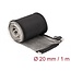 Delock EMI Shielding braided sleeve with zip heat resistant 1 m x 20 mm black