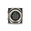 Delock M12 Adapter D-coded 4 pin female to RJ45 jack straight