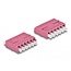 Delock Optical Fiber Coupler HD LC Hexaplex female to LC Hexaplex female violet