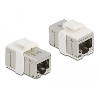 DeLOCK Delock Adapter RJ45 jack to RJ45 jack compact Cat.6A metal