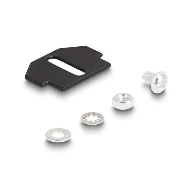 Delock Optical Fiber Mounting for floor tank 18 port for SC Simplex / LC Duplex couplers black