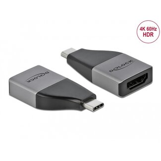 DeLOCK Delock USB Type-C™ Adapter to HDMI (DP Alt Mode) 4K 60 Hz + HDR – compact design