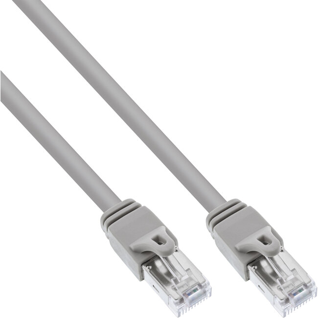 InLine® Patchkabel, S-FTP/PIMF, Cat.6 gecertificeerd, grijs, 0,3m