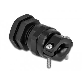 DeLOCK Delock Cable Gland PG11 with strain relief and bending protection black