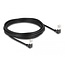 Delock RJ45 Network Cable Cat.6A S/FTP Slim 90° downwards / downwards angled 5 m black