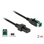 Delock PoweredUSB cable male 12 V > 2 x 4 pin male 2 m for POS printers and terminals