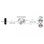 Delock Cable Connector RJ45 jack to 2 x RJ45 jack Cat.6A waterproof