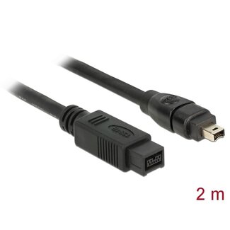 DeLOCK Delock Cable FireWire 9 pin male > 4 pin male 2 m