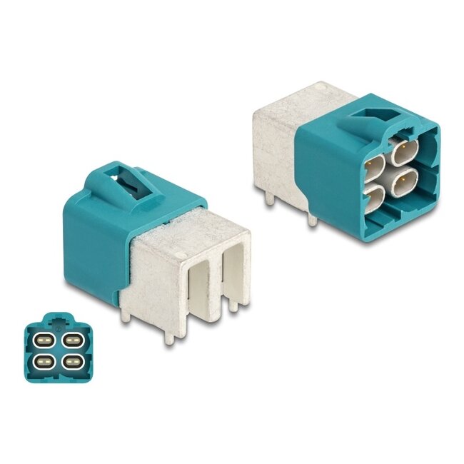 Delock HDMTD quad Stecker gewinkelt für PCB