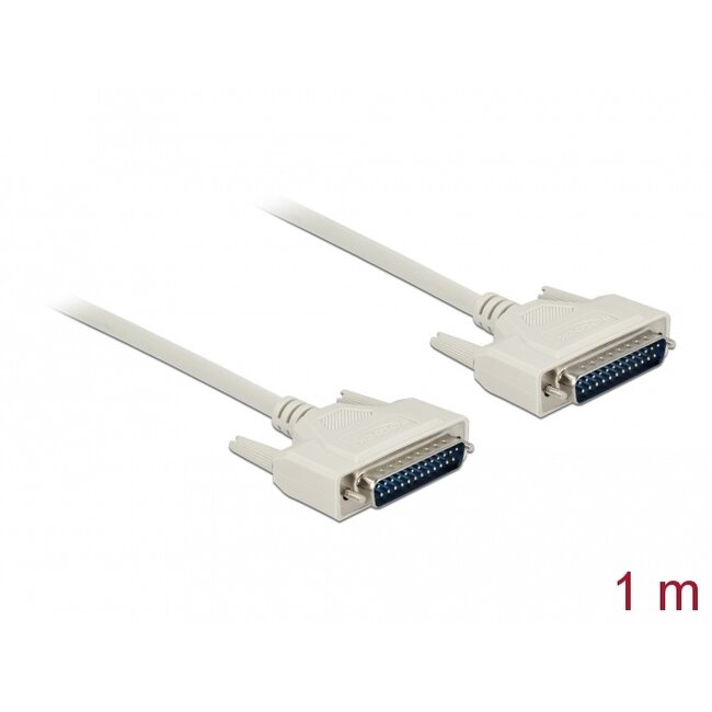Delock Serial Cable D-Sub 25 male to male 1 m