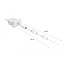 Delock Easy 45 Module Power Retractable Cable DC 5.5 x 2.1 mm female / female white