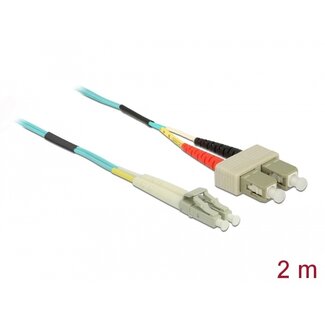 DeLOCK Delock Cable Optical Fibre LC to SC Multi-mode OM3 2 m
