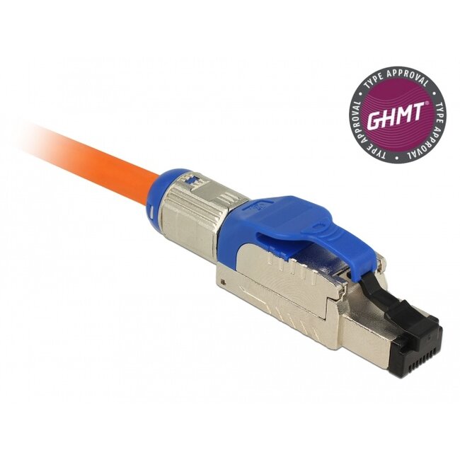 Delock RJ45 Plug field assembly Cat.8.1 metal
