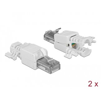 DeLOCK Delock RJ45 plug Cat.6A UTP toolfree 2 pieces