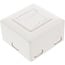 InLine® Cat.6 aansluitdoos AP/UP, 2x RJ45 socket, RAL9010 reinwit, horizontaal