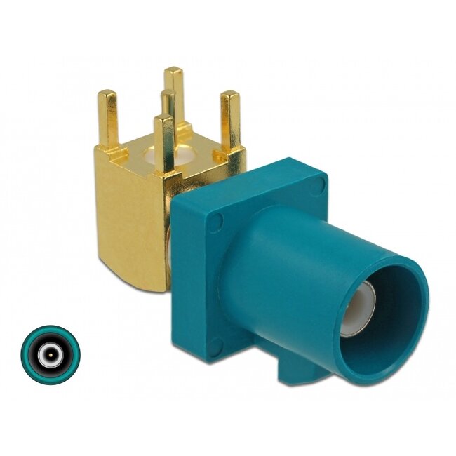 Delock FAKRA Z plug 90° PCB