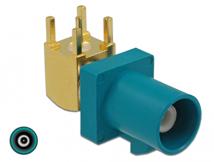 DeLOCK 89782. Aansluiting 1: FAKRA Z, Geslacht connector: Mannelijk, Verbindingshoek: 90°. Breedte: 11,5 mm, Diepte: 21,3 mm. Type verpakking: Polybag, Aantal per verpakking: 1 stu