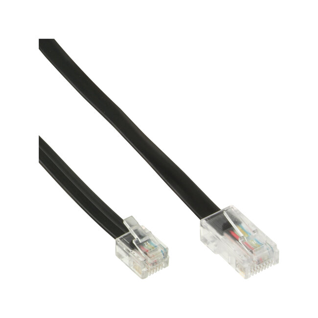 InLine® Modulaire kabel, RJ45 (8P4C) naar RJ11 (6P4C), 15m